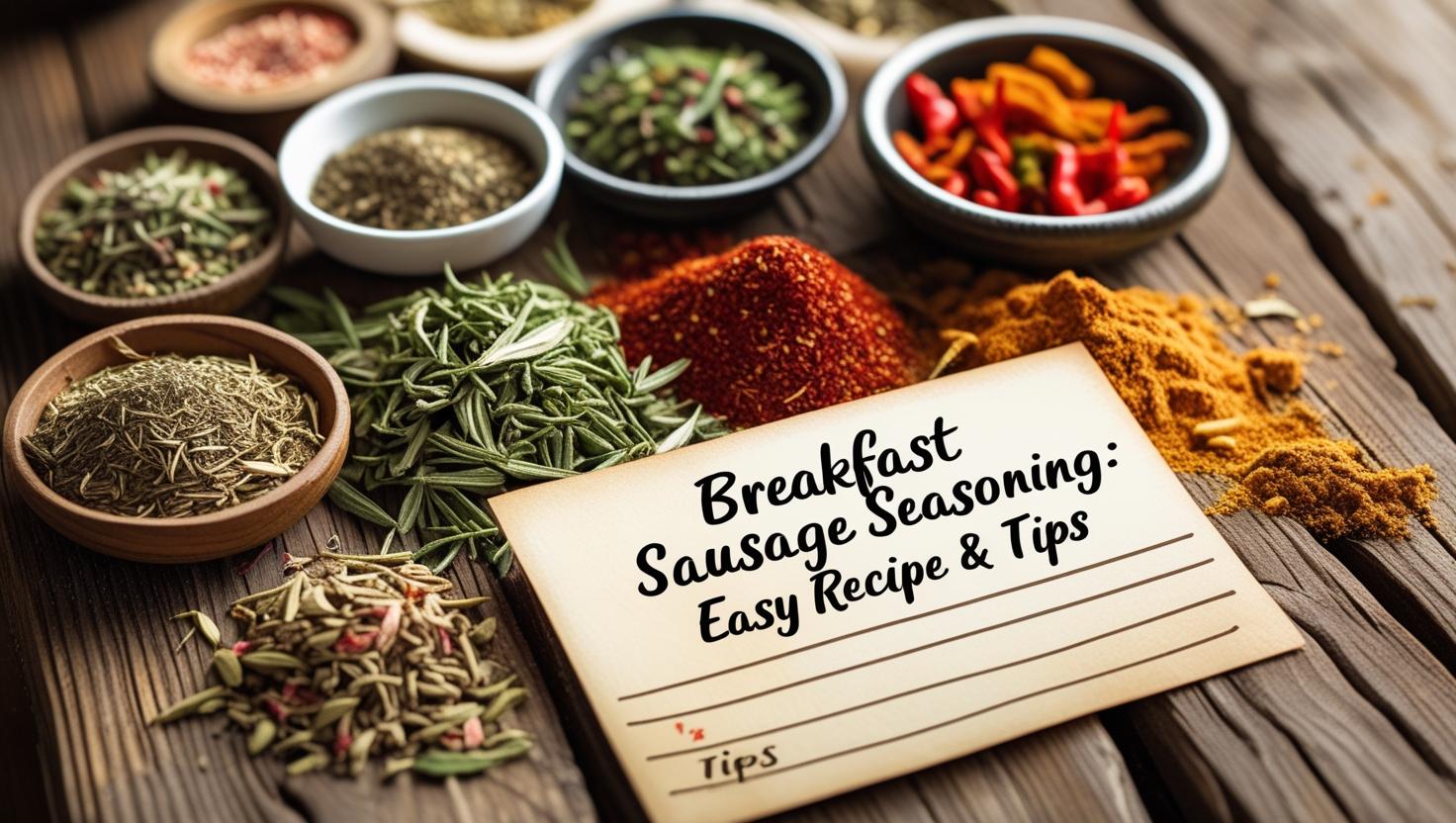 Breakfast Sausage Seasoning: Easy Recipe & Tips